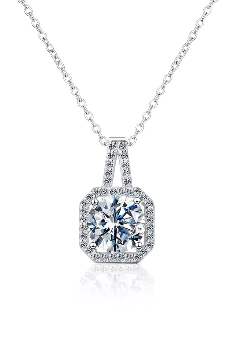 Kalung Wanita Anti Karat Berlian Adjustable Couple Necklace Sertifikat GRA Kotak Indah COD