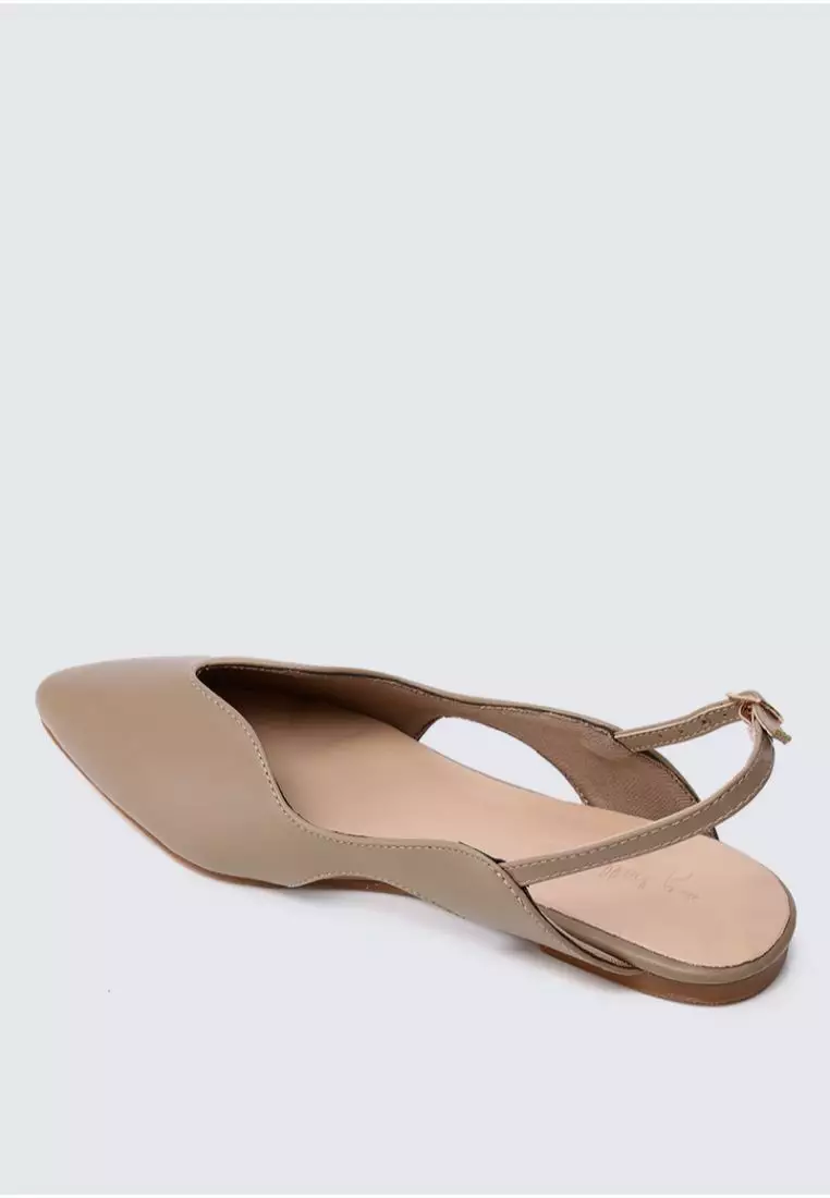Riley Comfy Ballerina In Taupe