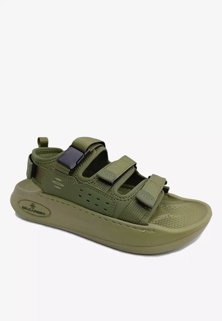 Dr Cardin Men Adjustable Triple Strappy Chunky Walking Sandals D-EOR-8376