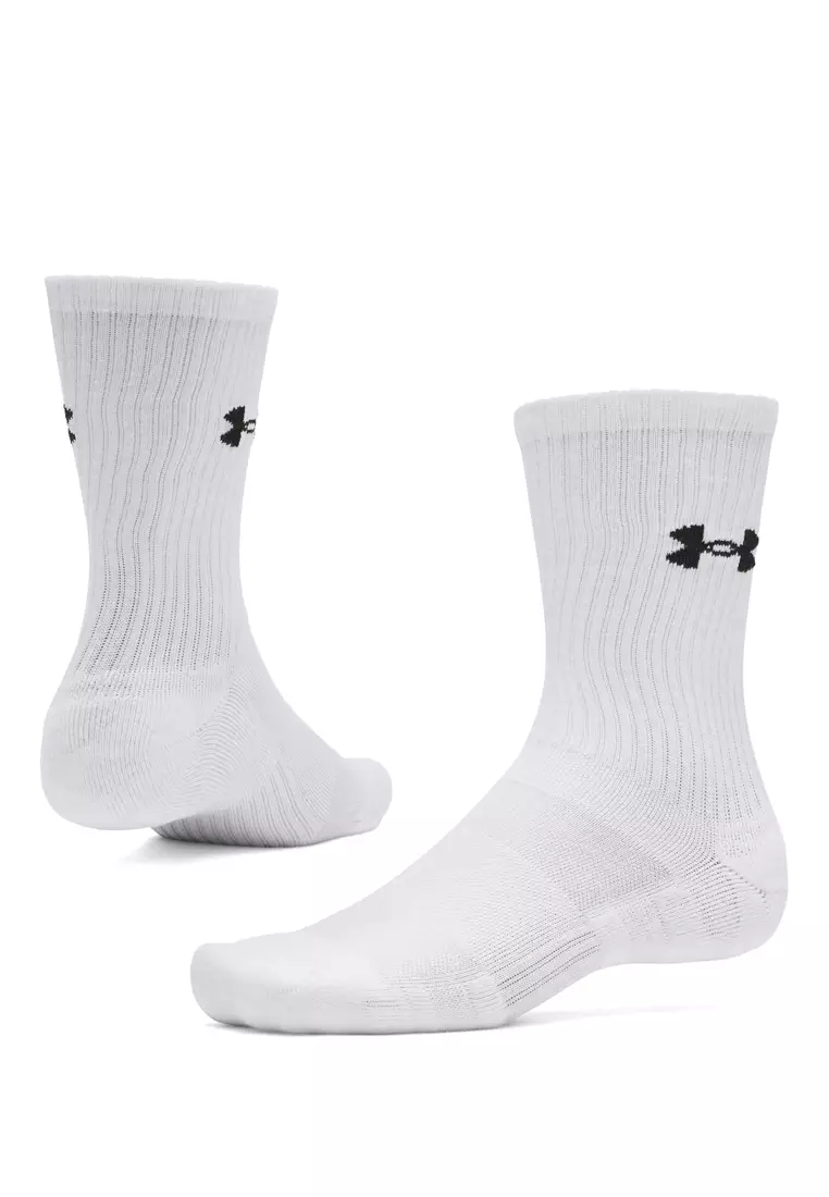Performance Cotton Unisex 3-Pack Crew Socks