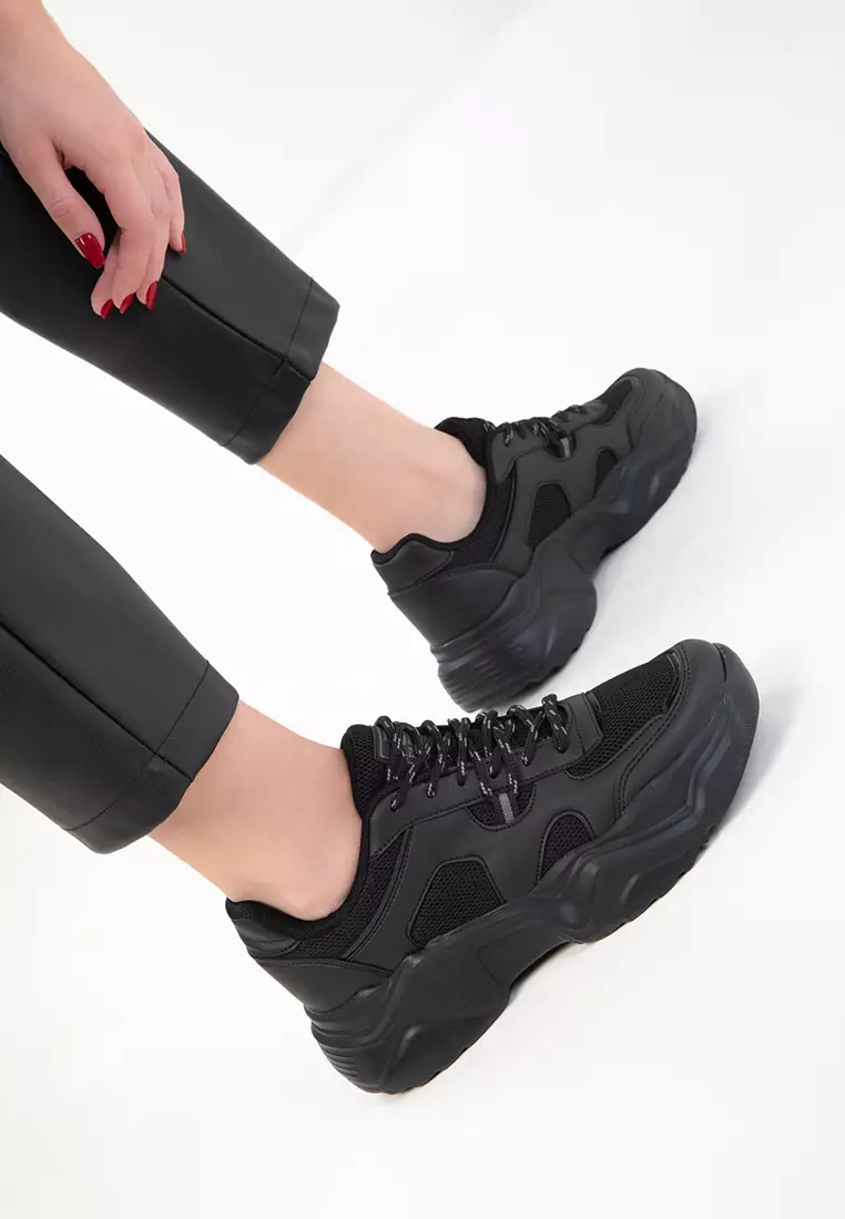Soho Black-Black Women's Sneaker 20574