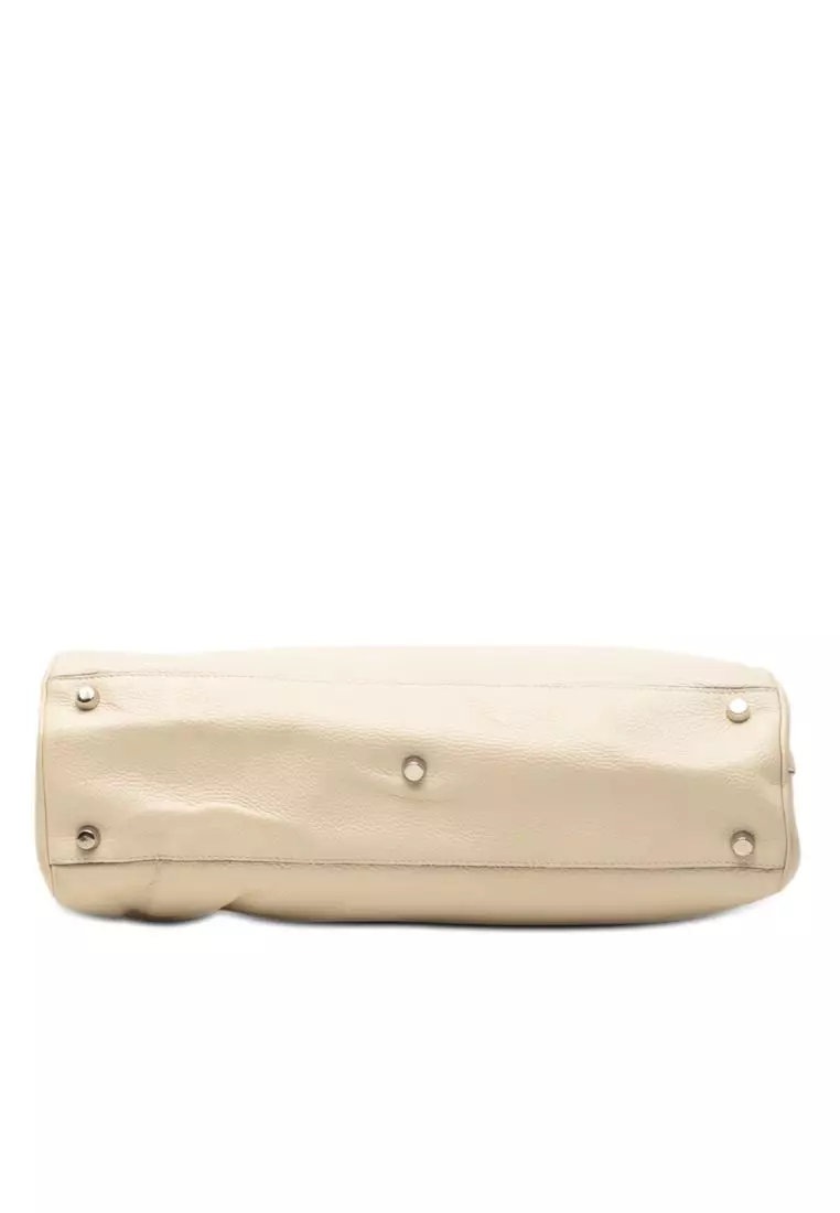 Pre-Loved Gucci Medium Calfskin Zumi Top Handle Bag