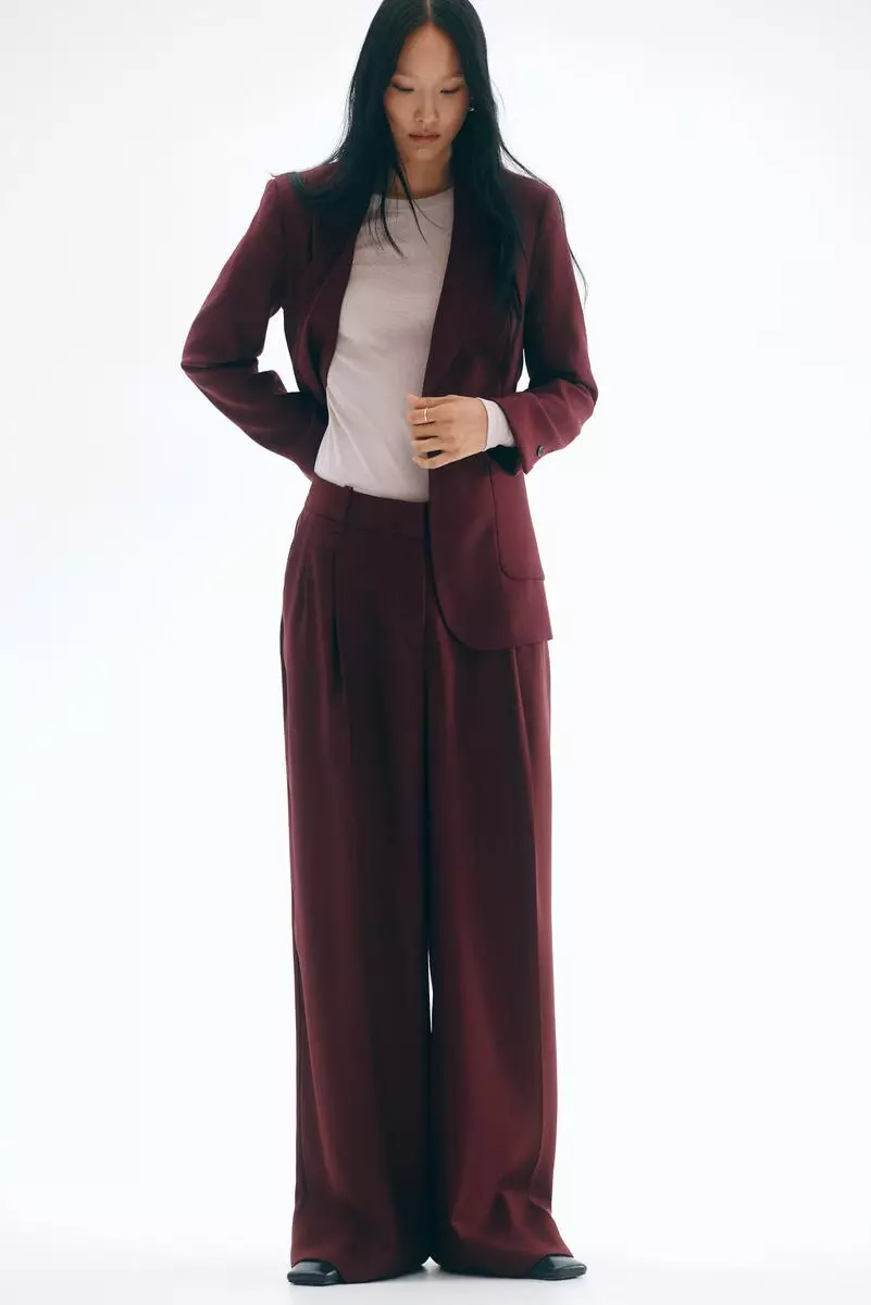 Wide tailored trousers