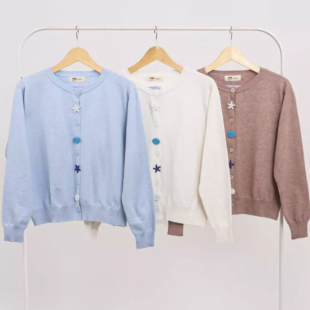 Calypso Serenity Knit Cardigan in White