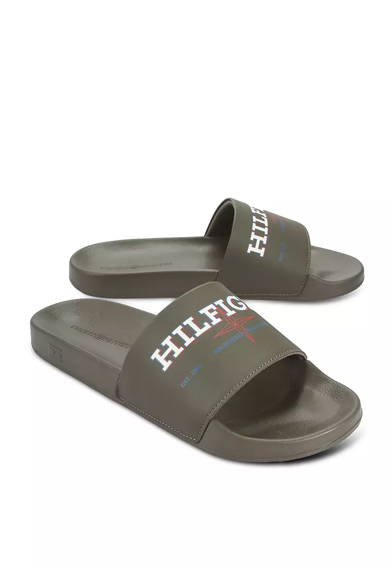 Buy Tommy Hilfiger Trademark Pool Slides 2024 Online ZALORA