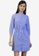 FabAlley blue Pinstripe Elasticated Shirt Dress 52F1AAA3A1982DGS_1