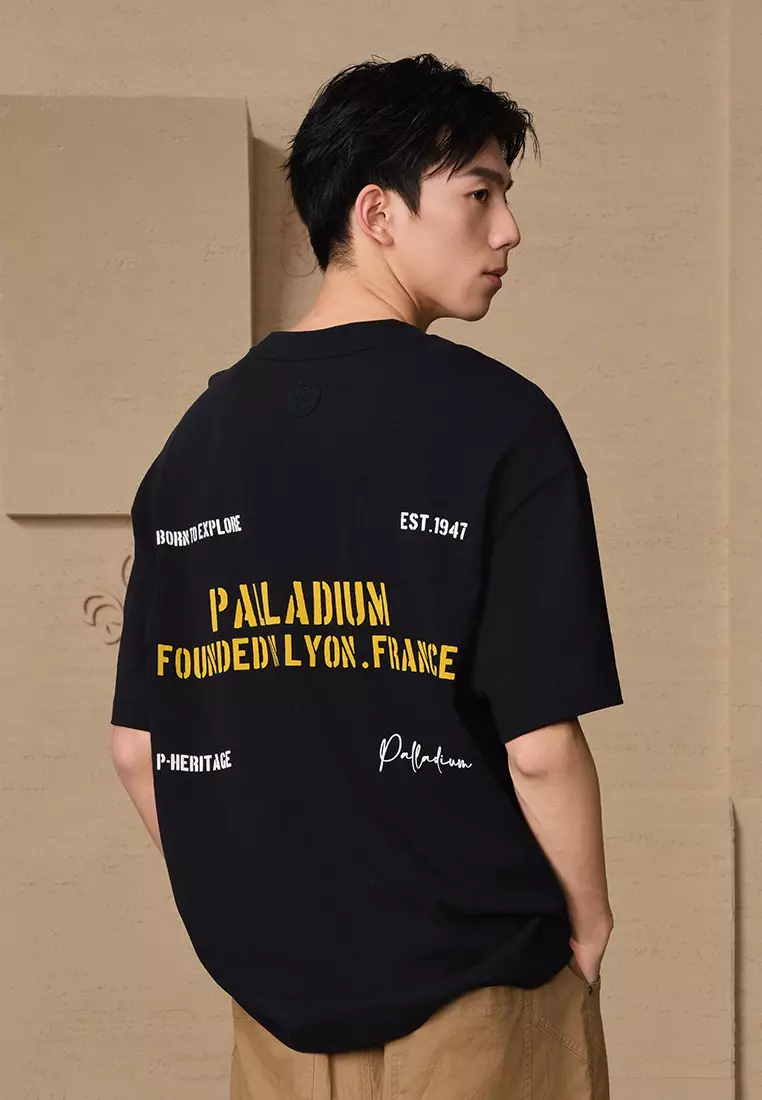 男裝 PALLADIUM LOGO 寬鬆全棉T裇