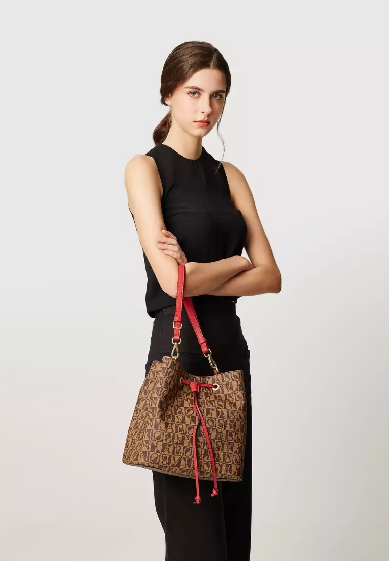 Bonia red bag sale