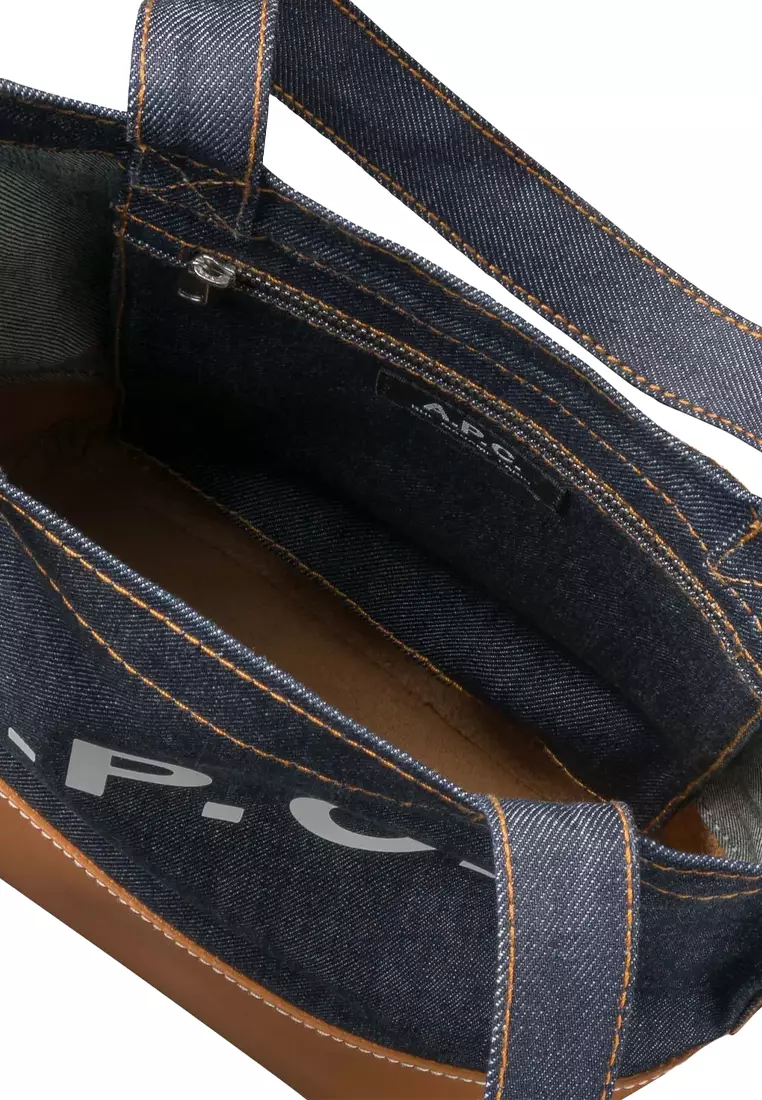☆A.P.C.☆ Small Axel Tote Bag Caramel CODDPM61568CAF CODDPM A.P.C. Axel Small Unisex Tote Bag Navy CODDPM61568IAK