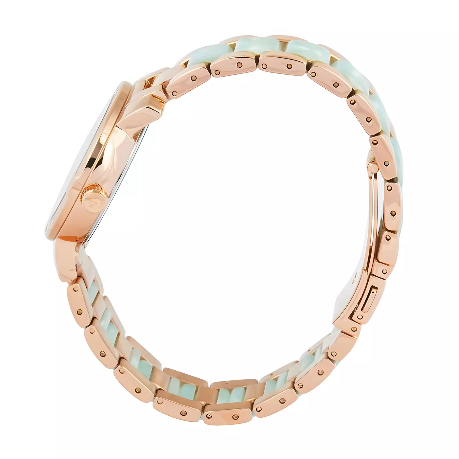 Jam Tangan Analog Wanita - Passion Series - Rose Gold Light Green - Stainless Steel - 2B23 LDBRGLGLG