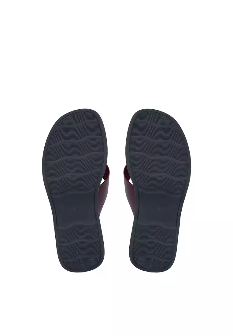 Maroon CR Juno Cross Sandals