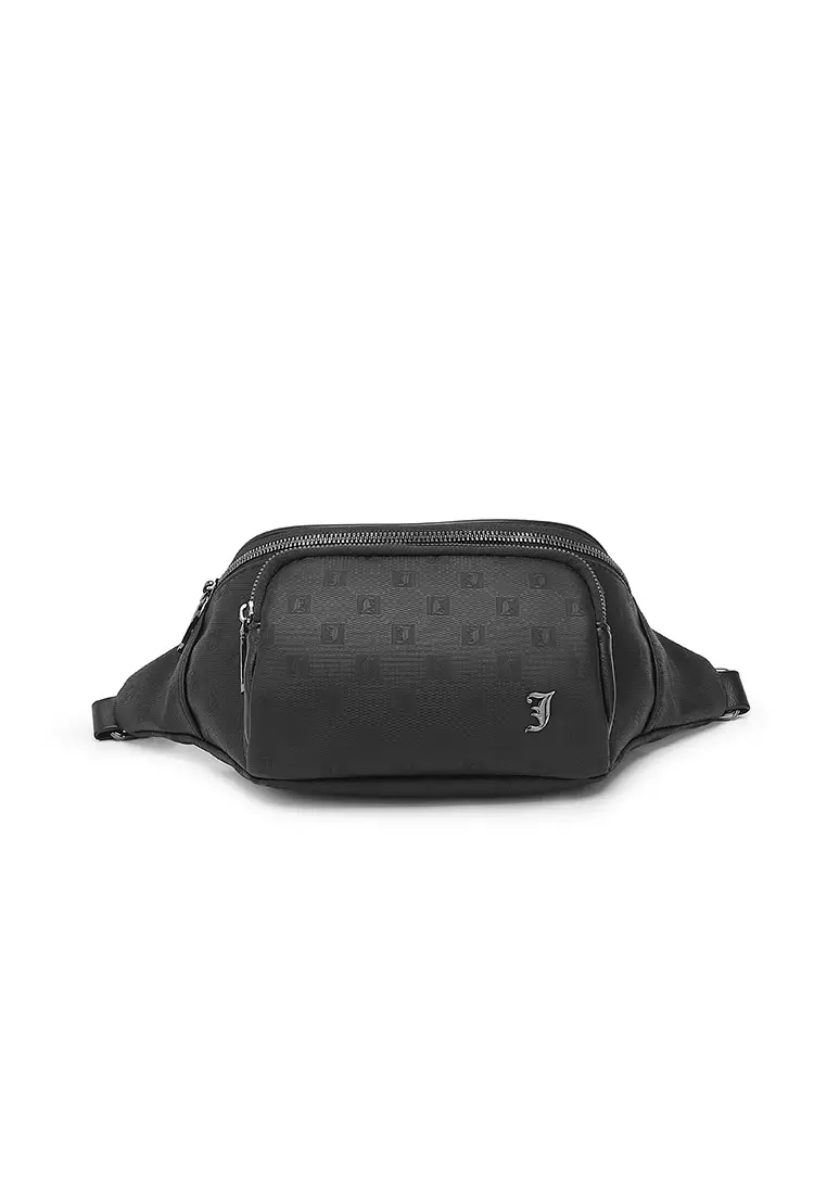 Men's Waist Bag / Belt Bag / Chest Bag - Black