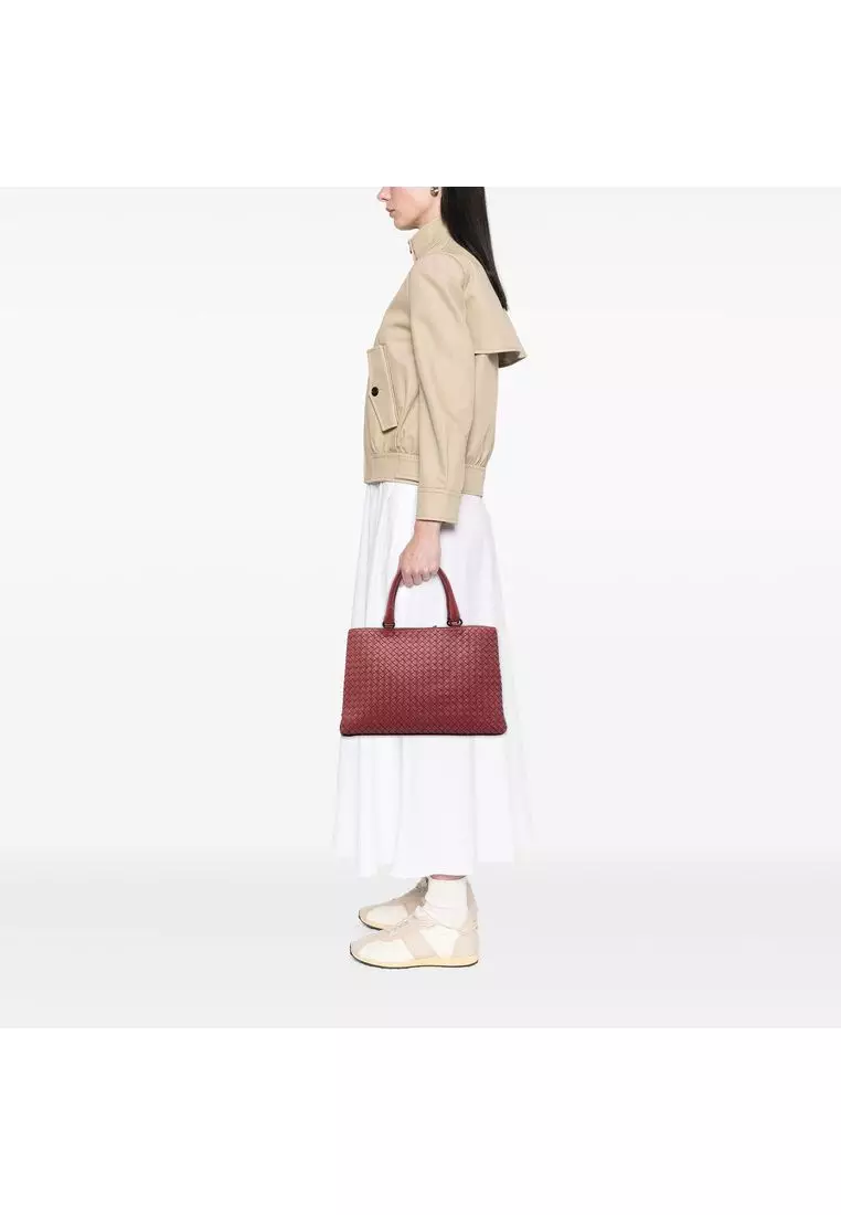 Pre-Loved Bottega Veneta Nappa Intrecciato Milano Tote