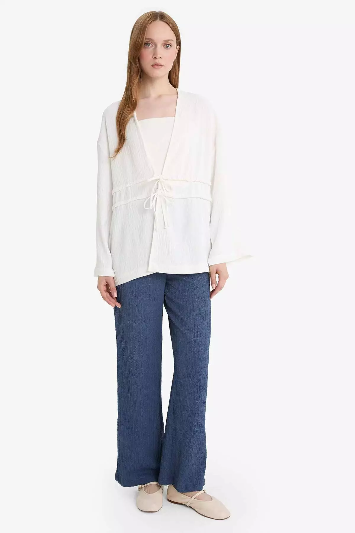 Relax Fit Wrap Trousers E3436Ax25Sm