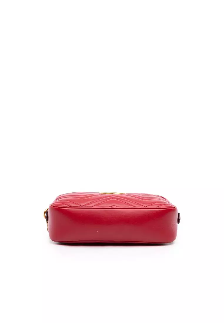 Pre-Loved Gucci Small Gg Marmont Matelasse Leather Crossbody