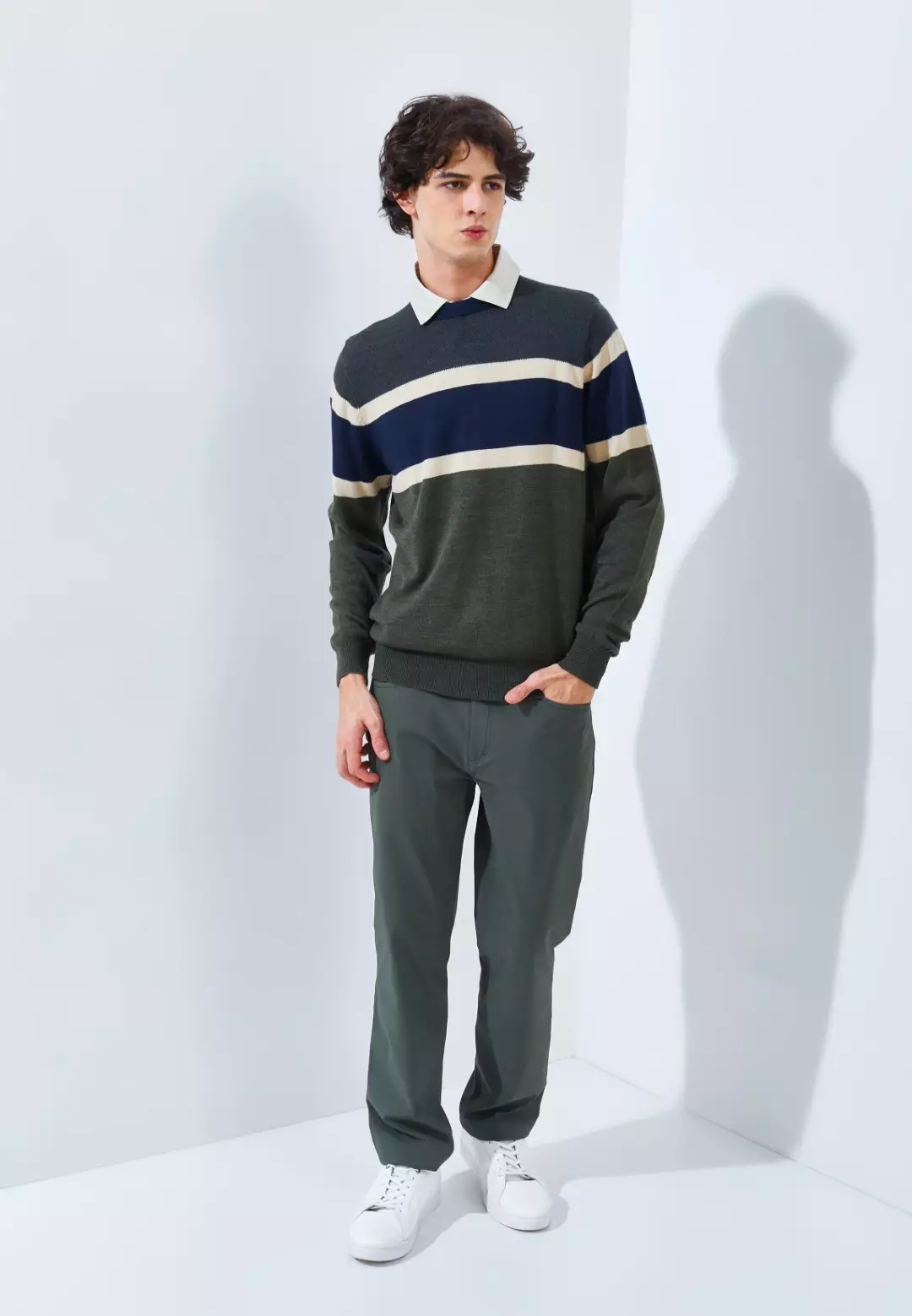 Jack Nicklaus Parkroyal Premium Sweater Regular Fit Virtual Olive