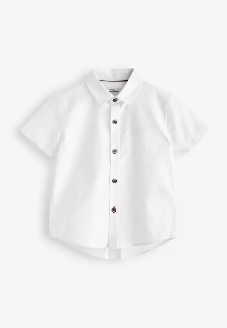 White oxford shirt short on sale sleeve