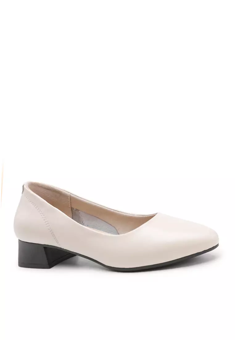 Discount on Twenty Eight Shoes  shoes - SKU: VANSA Comfortable Cow Leather Mid Heel Pumps VSW-H8166