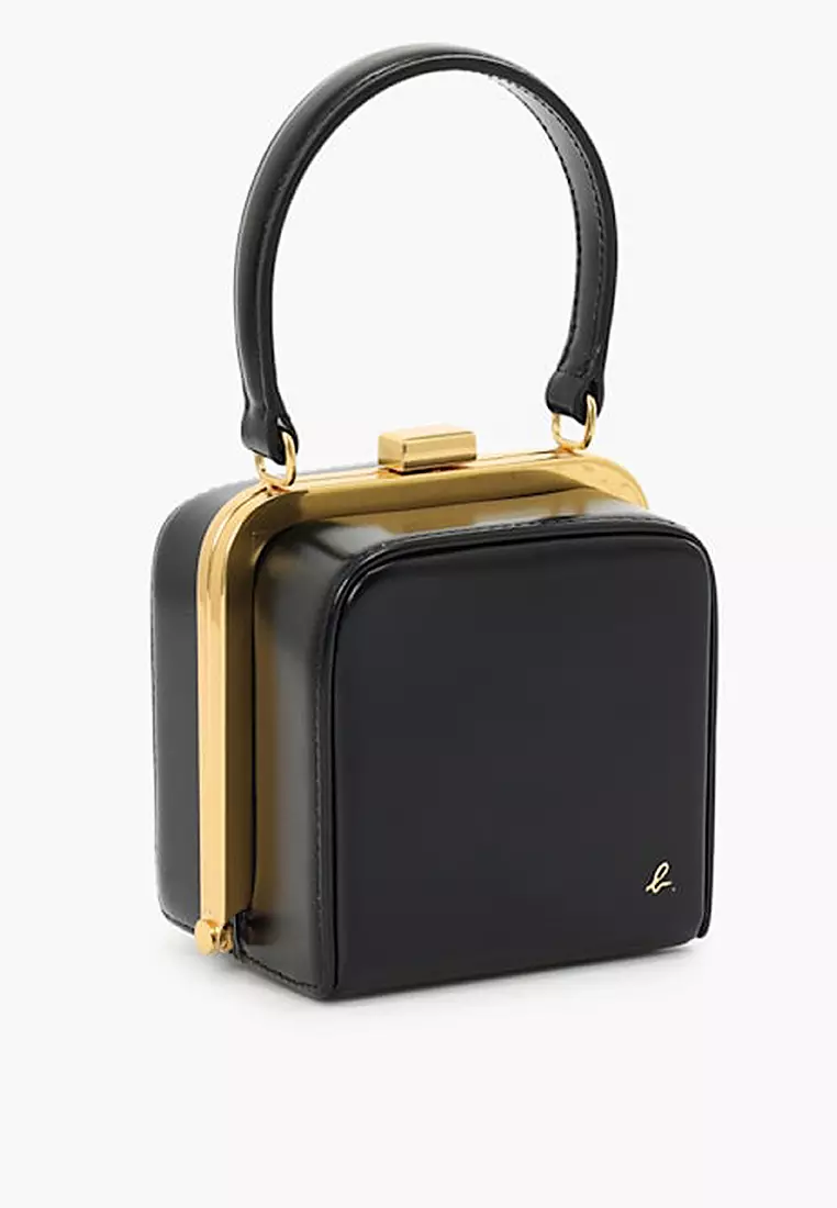 Buy agnès b. Leather Mini Top-Handle Bag Online | ZALORA Malaysia