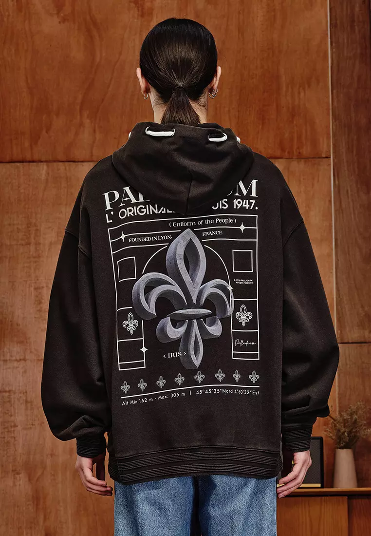 男裝 PALLADIUM LOGO 寬鬆連帽衛衣