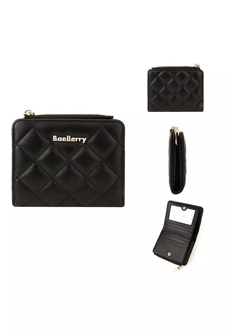 Dompet Wanita Lipat Pendek Bahan Kulit PU Leather Premium