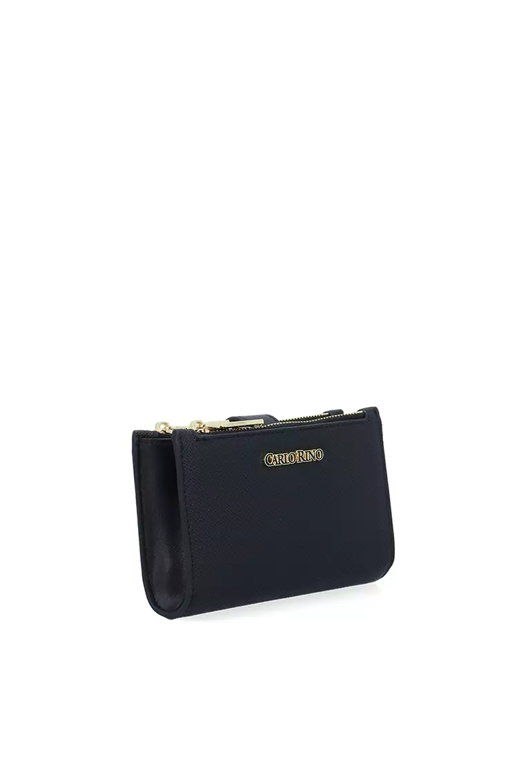Katie Zip Card Holder  - Black