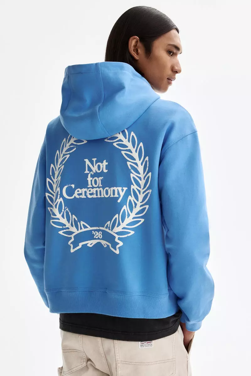 Loose Fit Motif-detail hoodie