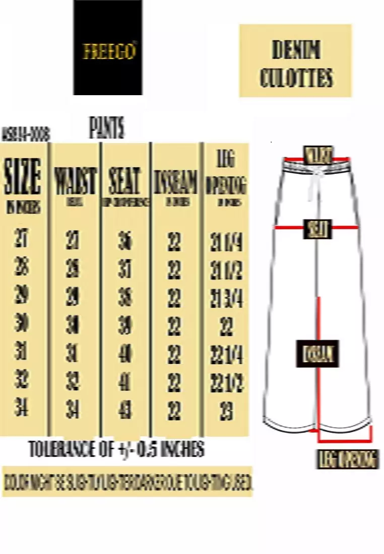 Denim Culottes Ladies