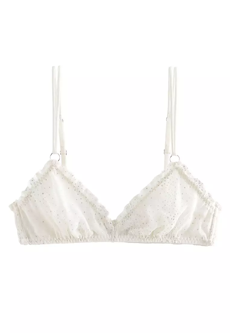 Buy & Other Stories Sparkly Frilled Soft Bra Online