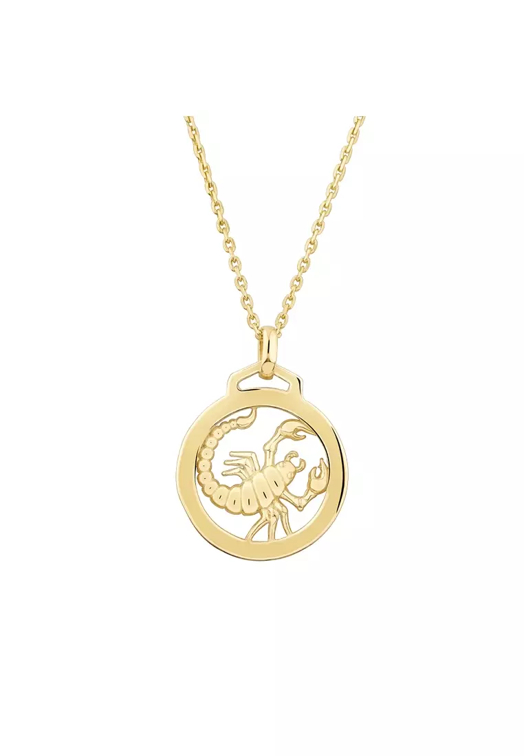 Buy Michael Hill Scorpio Zodiac Necklace in 10kt Yellow Gold 2024