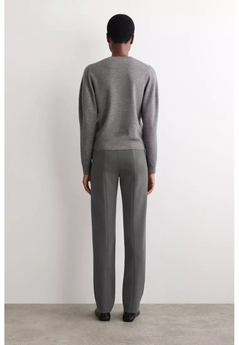 SLIM STRAIGHT-LEG TROUSERS