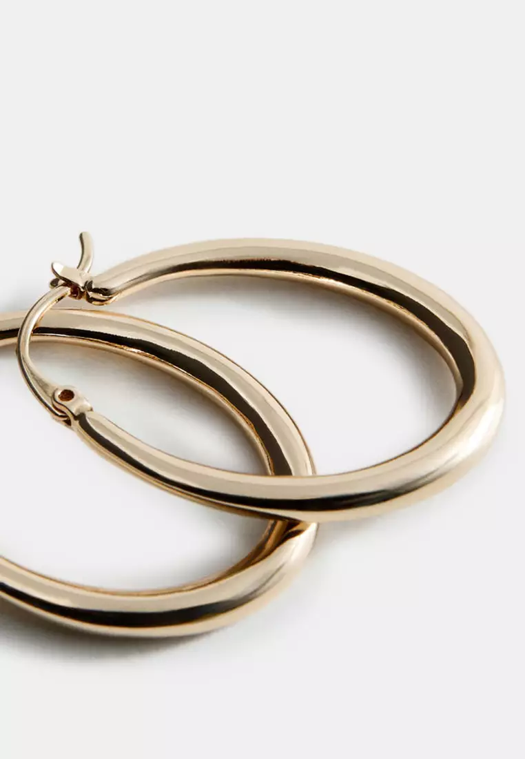 Oval Hoop Earrings