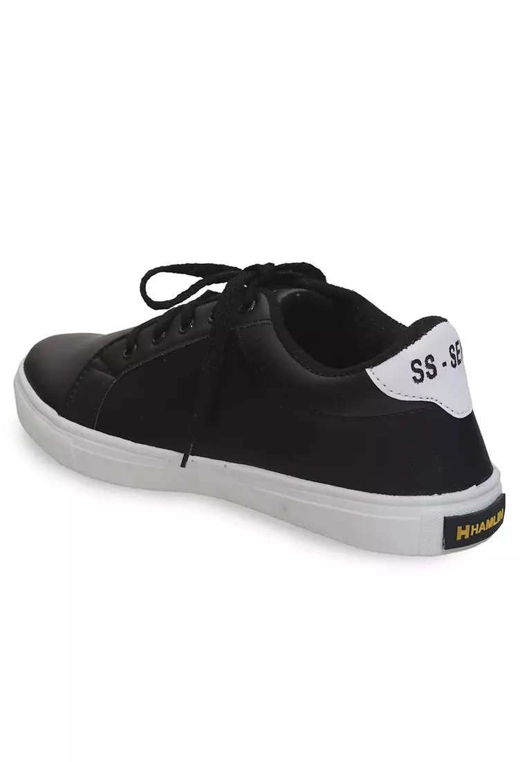 Anando Sepatu Sneakers Tali Pria Casual Shoes Fashion Lighweight Material Canvas ORIGINAL - Black