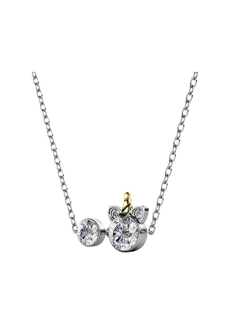 Unicorn Pendant WG - Kalung Crystal Swarovski by Her Jewellery