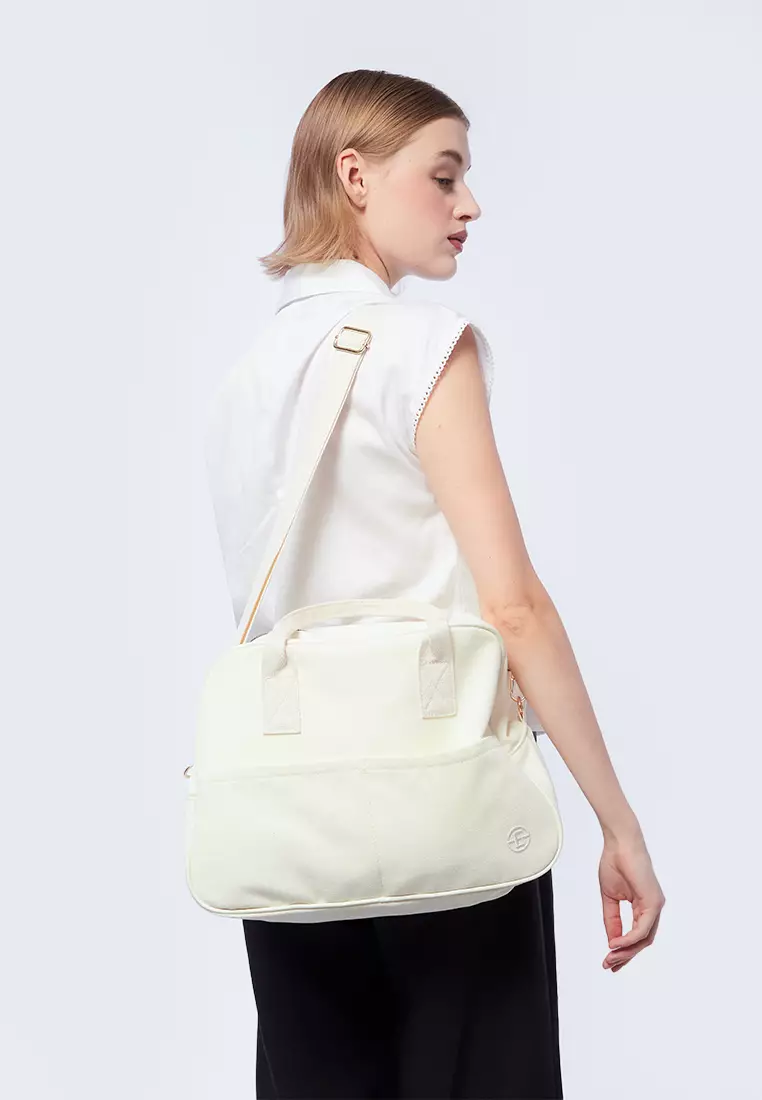 Jual Executive Off White Travel Bag Original 2024 ZALORA Indonesia