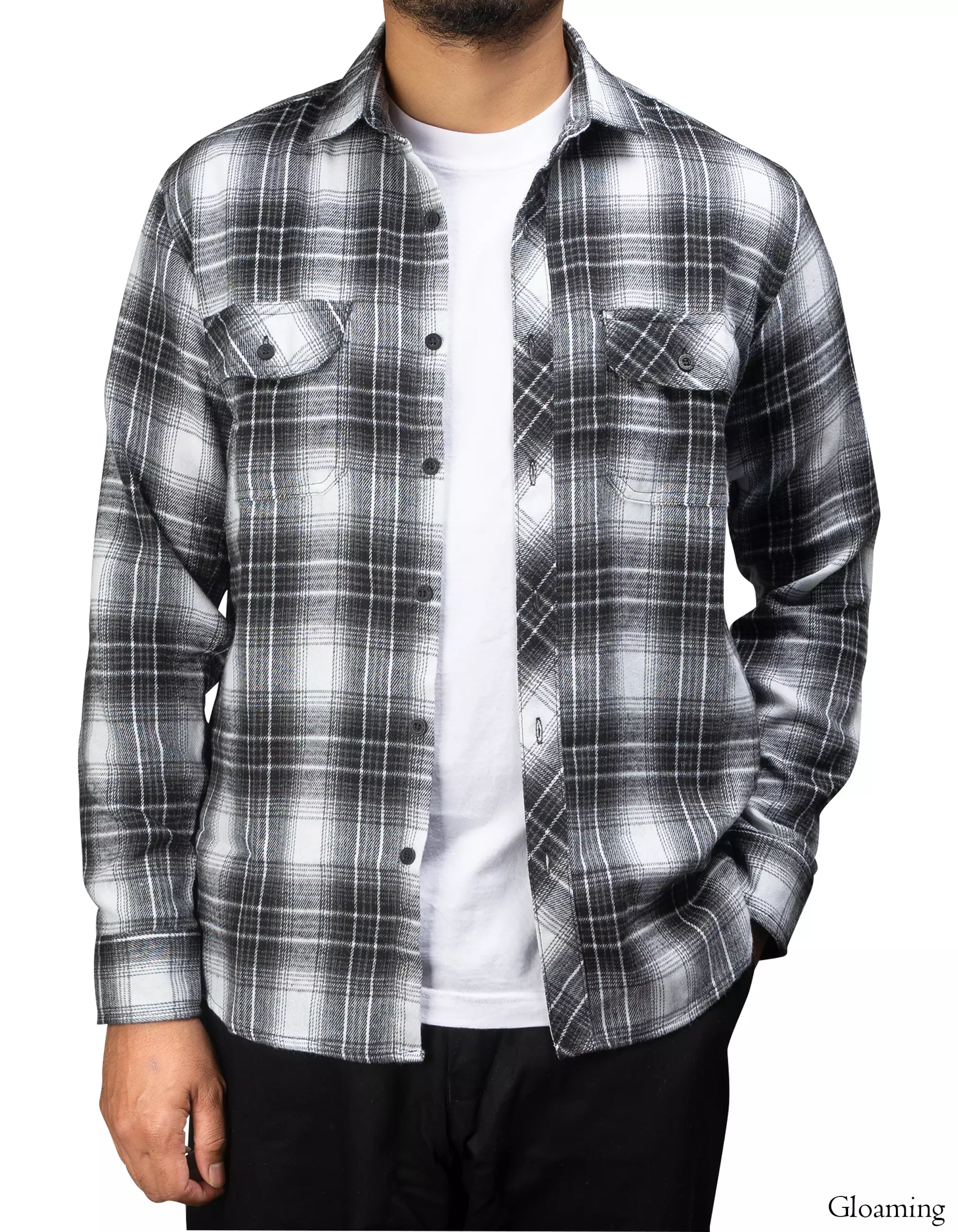 Gloaming Kemeja Flanel Veterano Panjang Floras Pria