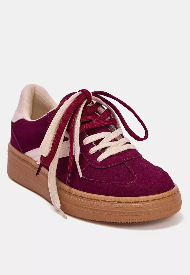 Retro Double Lace-Up Sneakers