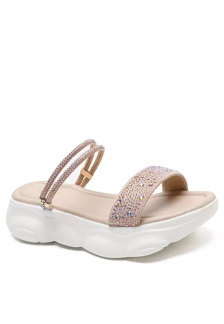 Buy Twenty Eight Shoes Platform Rhinestone Strap Open Toe Sandals