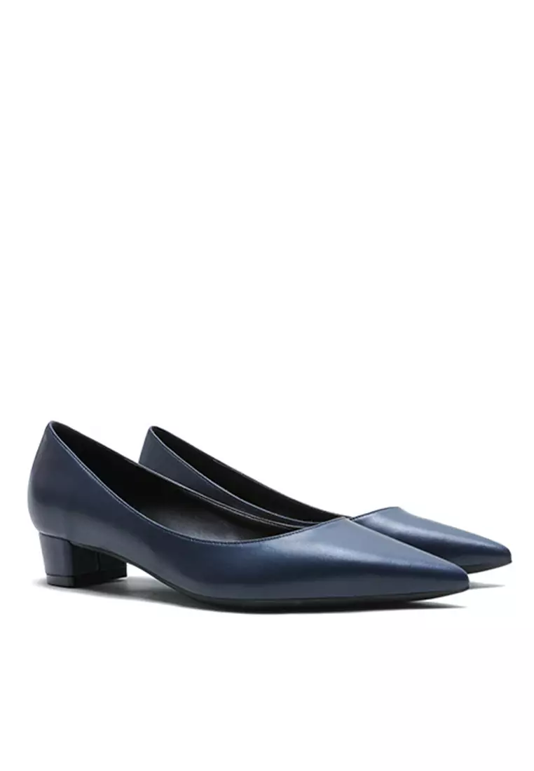 3CM Uniform Pointed Low Heel Shoes HZL231