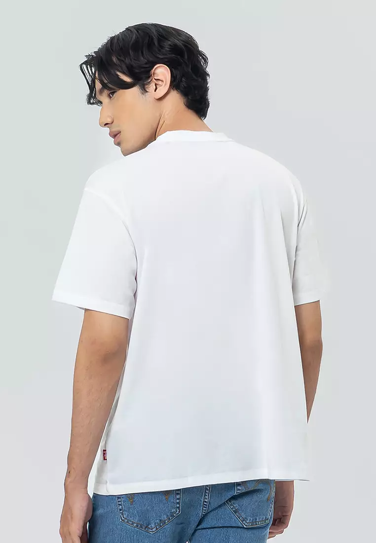 ELEVATE BRIGHT WHITE Kaos Pria Lengan Pendek SS - Top Man Graphic Tee