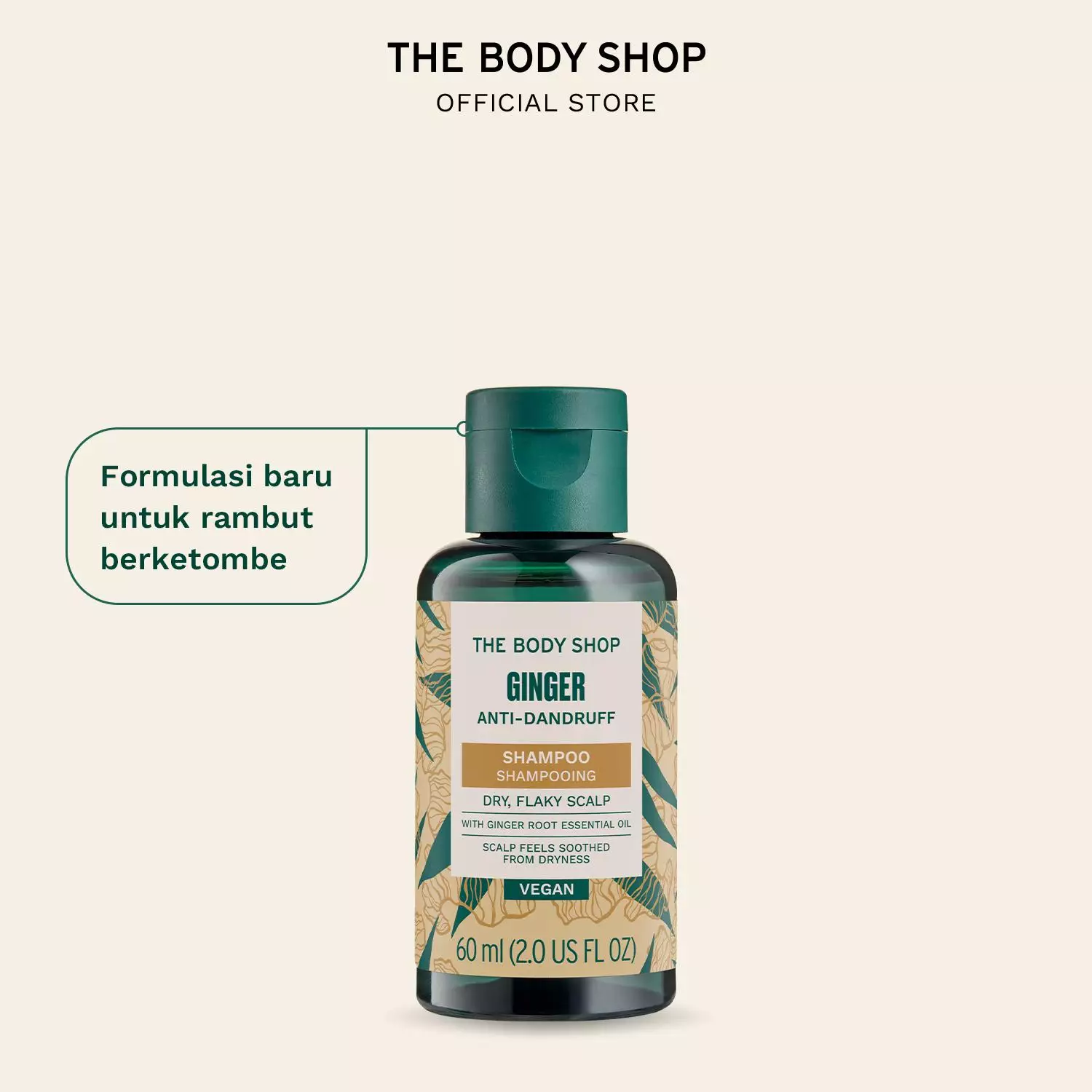 Ginger Anti Dandruff Shampoo 60ml