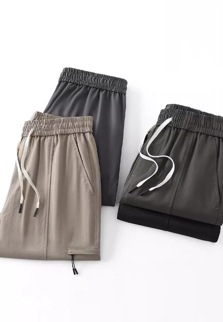 Drawstring Slim Jogger Pants