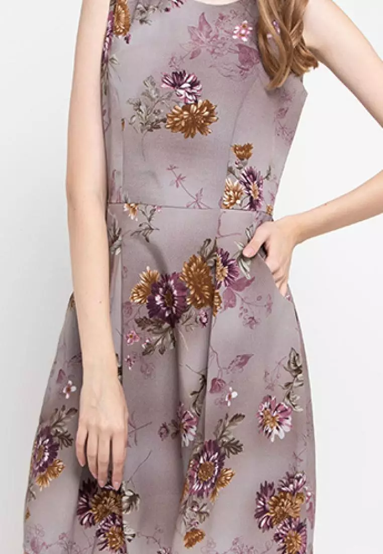 Sophistix Bailey Dress in Grey Print