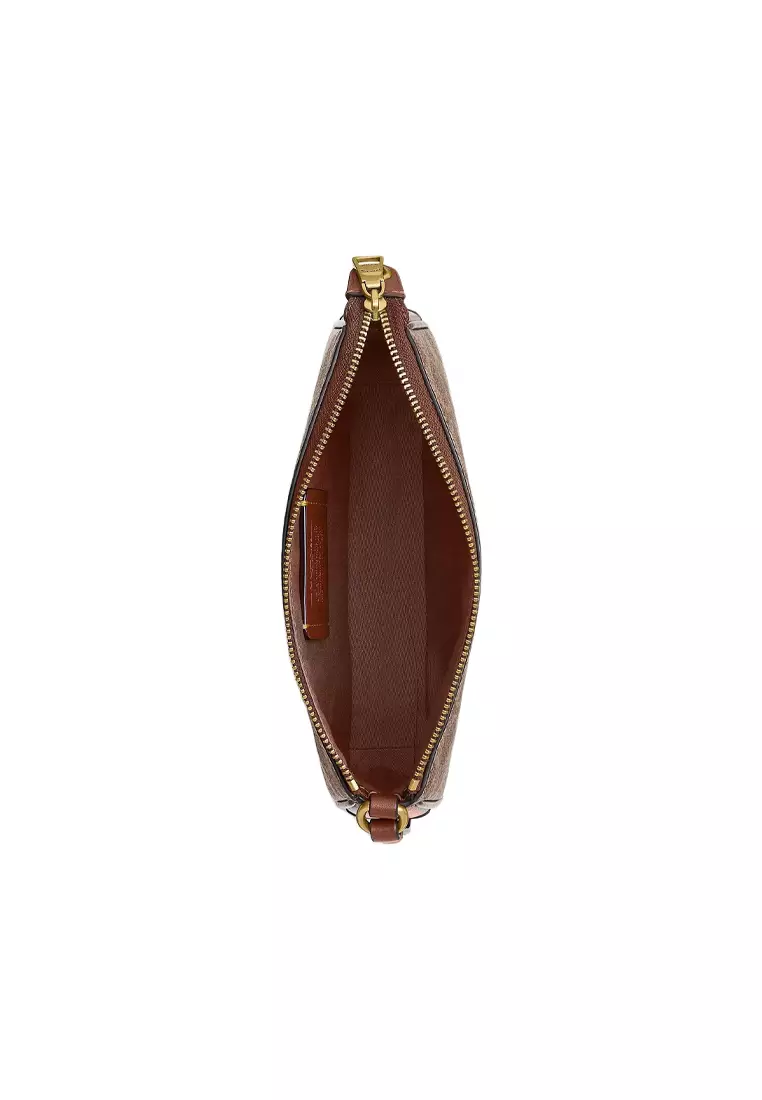 Plaza 18 Women's Handbag in Brown Yellow CCD38