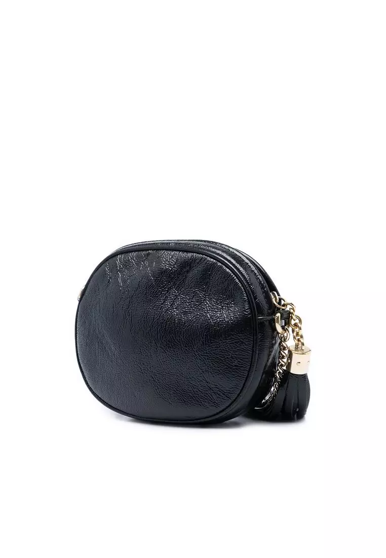 Pre-Loved Gucci Mini Patent Soho Chain Crossbody