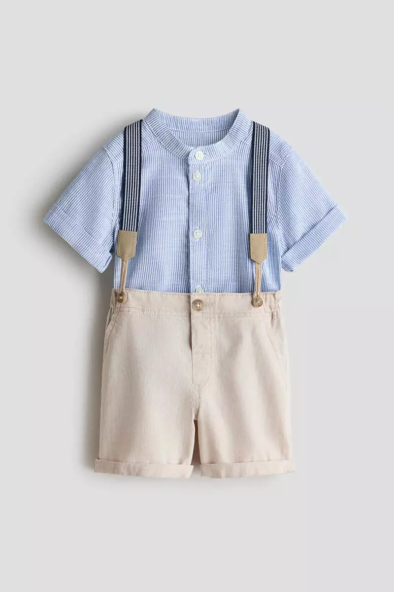 2-piece set with braces