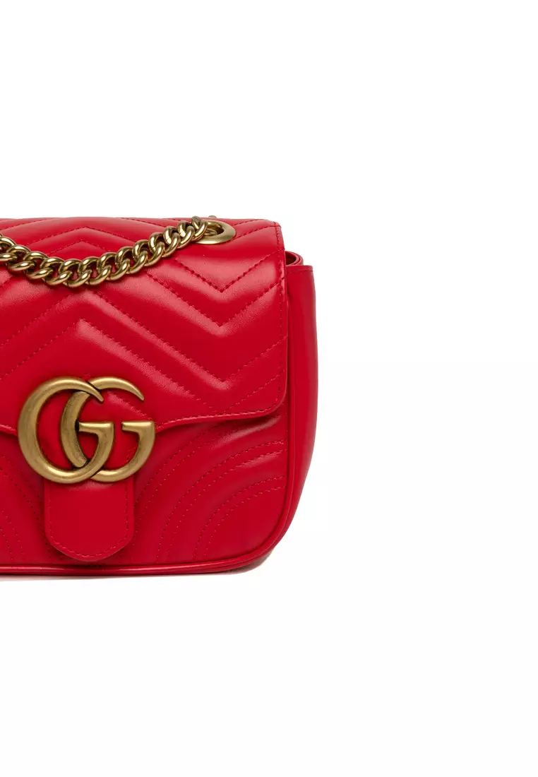 Red gucci deals chain bag