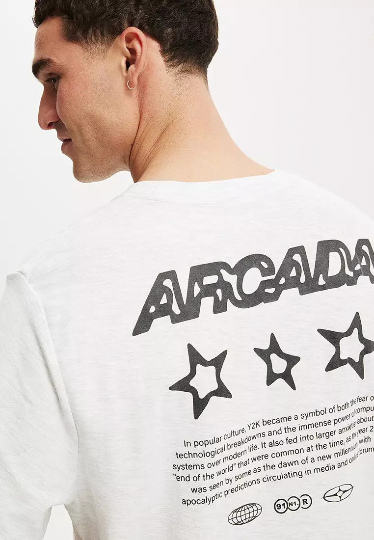 Cropped Fit Graphic T-Shirt