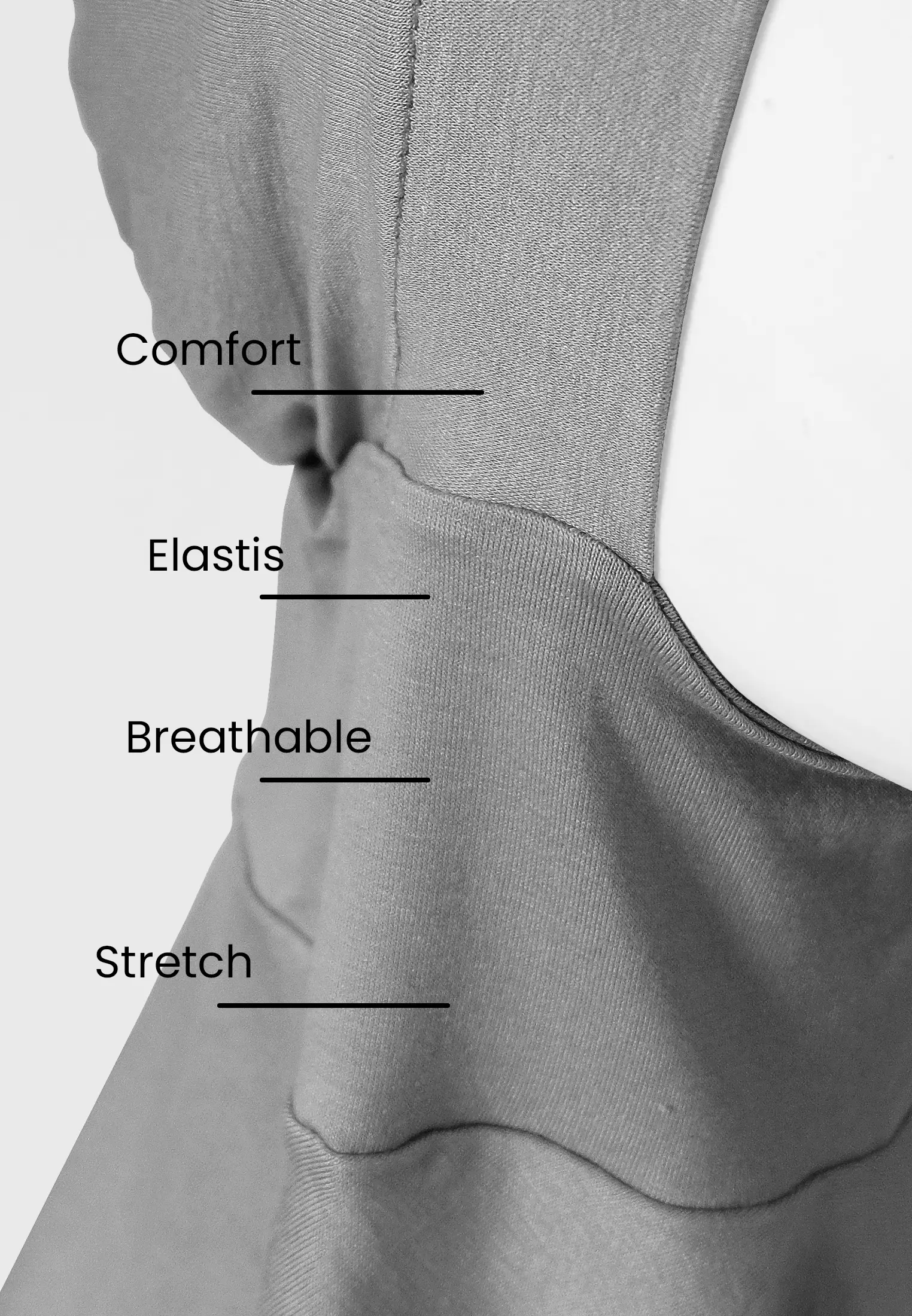 Inner Hijab Yara Ciput Premium - Storm Grey