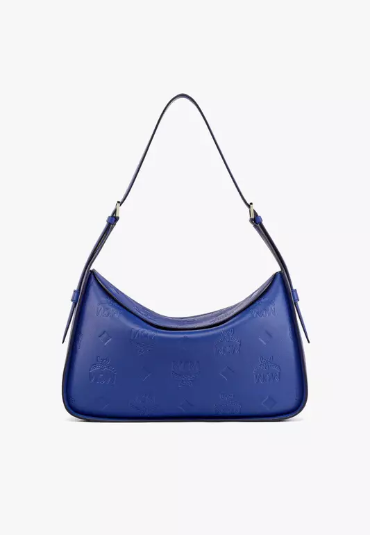 Aren Flap Hobo in Embossed Monogram Leather